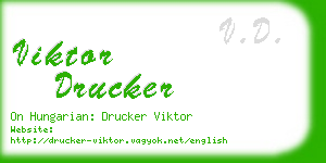 viktor drucker business card